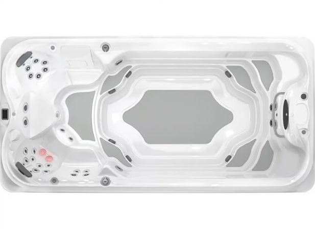 Spa de nage Jacuzzi® J-16 – Entraînement, détente et technologies avancées dans un format généreux