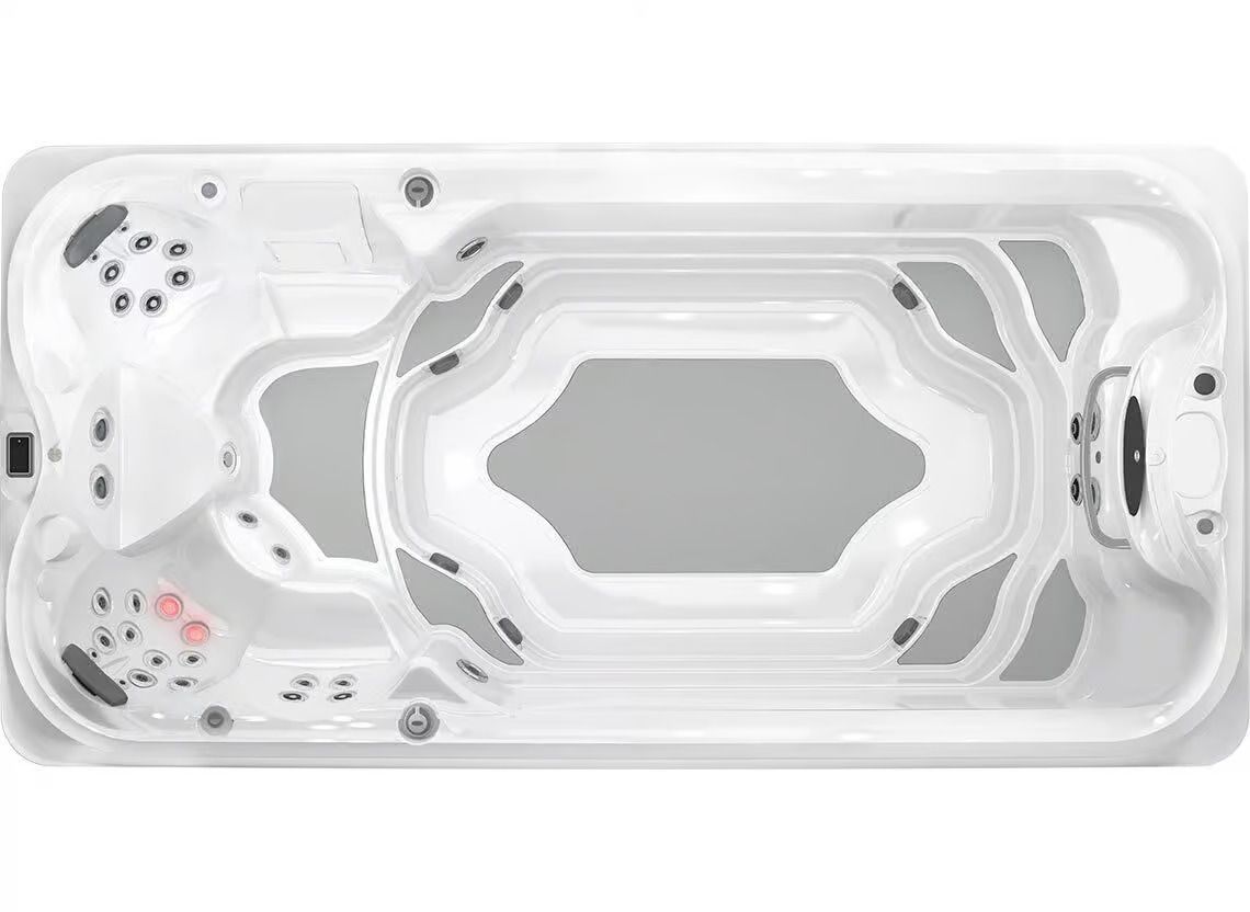 Spa de nage Jacuzzi® J-16 – Entraînement, détente et technologies avancées dans un format généreux