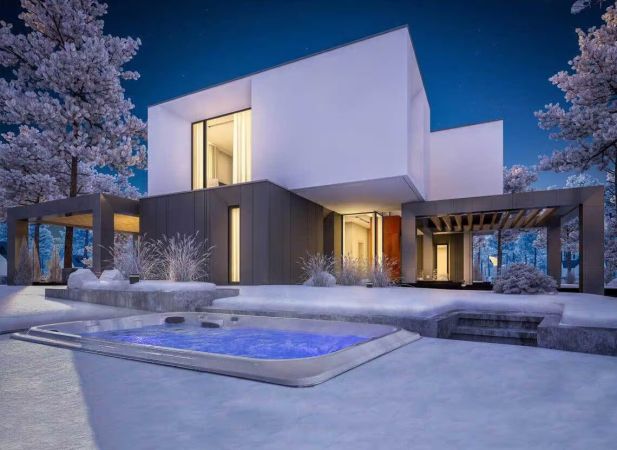 Spa de nage Jacuzzi® J-16 – Entraînement, détente et technologies avancées dans un format généreux