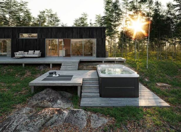 Spa de nage Jacuzzi® J-13 – Compact, polyvalent et idéal pour toute la famille