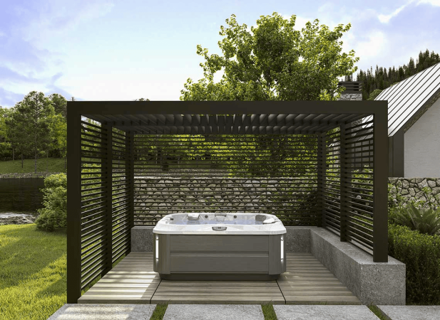 Spa J-335™ – Spa 4 places avec allonge, 40 jets PowerPro® et cascade relaxante